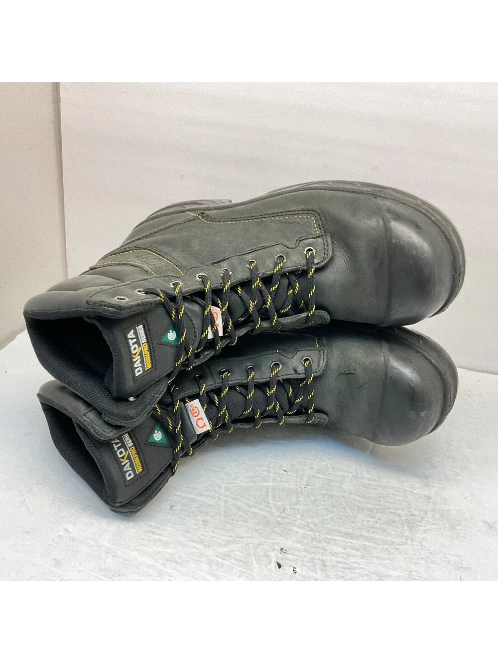 Dakota Men's 8'' 877 Steel Toe Steel Plate Safety Work Boots Black Size 11M